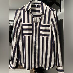 Striped Express Slim Portofino Shirt